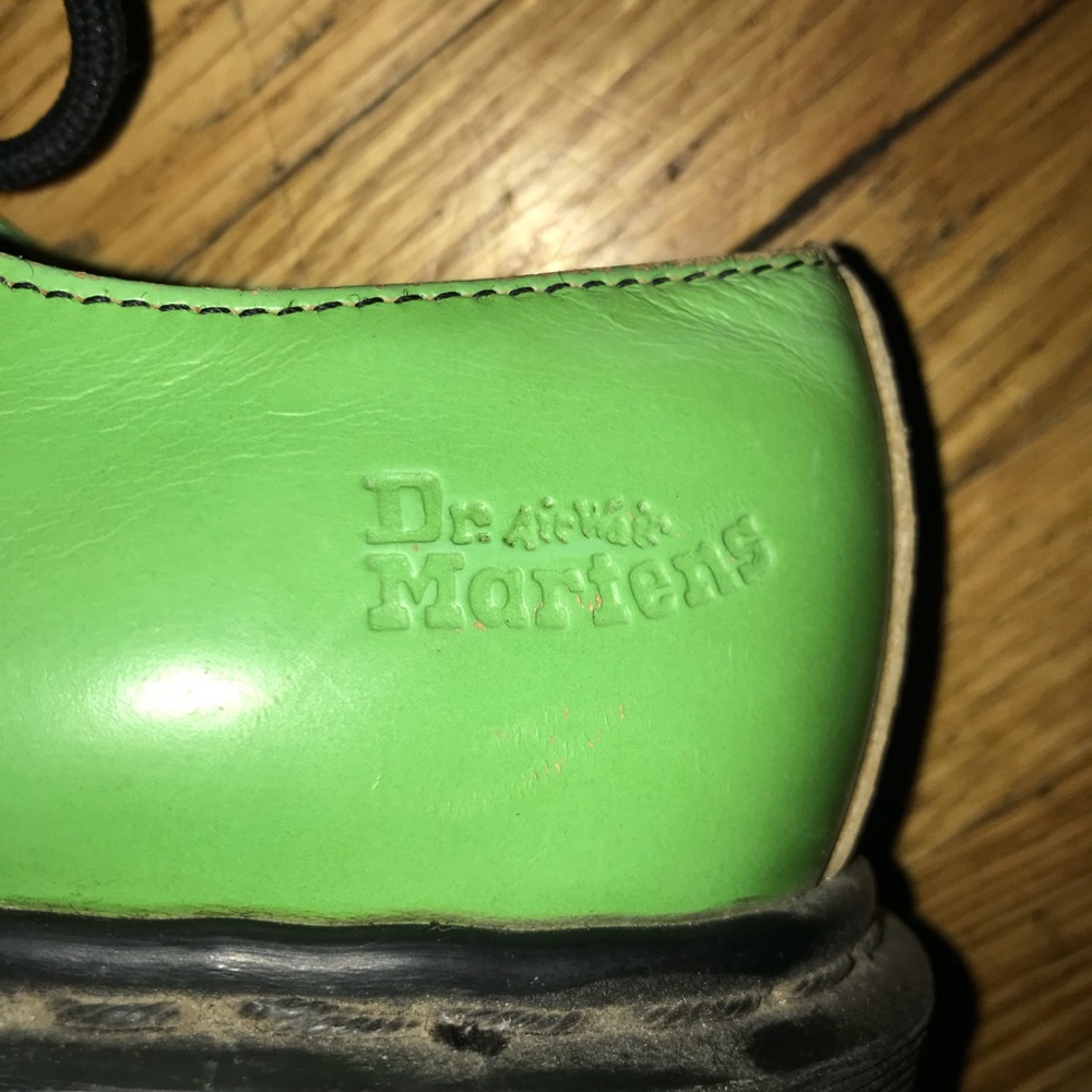 Lime green shoes